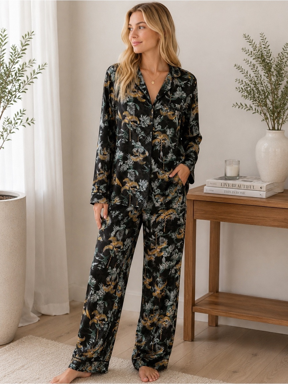 NWOT! Victoria’s Secret Floral Pajama Set 25503